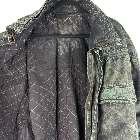 Vintage 90s Black Acid Wash Bomber Jacket – Urban Equipment, Men’s XL - Picture 6 of 12